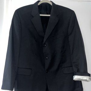 Donald Trump Collection 100% Wool Black Jacket Suit Sport Coat See Size Photo